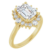 The Royal Halo Engagement Ring | Emerald | 2 ⅜ CTW