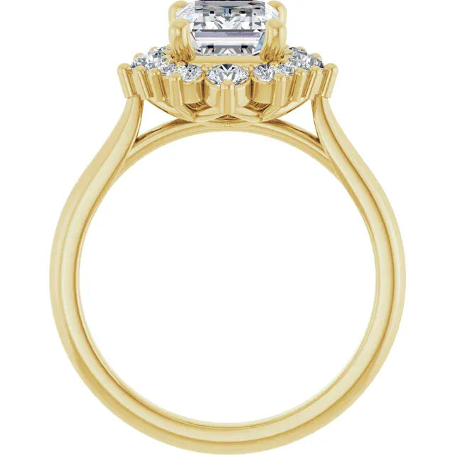 The Royal Halo Engagement Ring | Emerald | 2 ⅜ CTW
