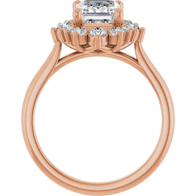 The Royal Halo Engagement Ring | Emerald | 2 ⅜ CTW