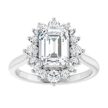 The Royal Halo Engagement Ring | Emerald | 2 ⅜ CTW
