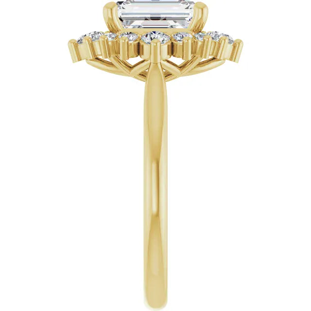 The Royal Halo Engagement Ring | Emerald | 2 ⅜ CTW