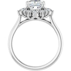 The Royal Halo Engagement Ring | Cushion | 2 ⅜ CTW