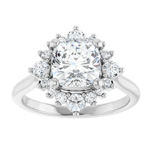 The Royal Halo Engagement Ring | Cushion | 2 ⅜ CTW