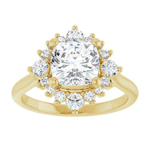 The Royal Halo Engagement Ring | Cushion | 2 ⅜ CTW