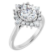 The Royal Halo Engagement Ring | Oval | 2 ⅜ CTW