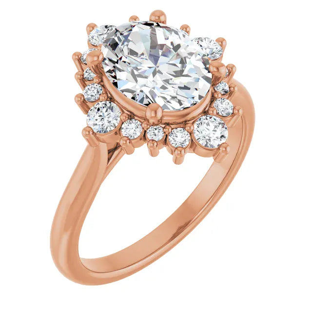 The Royal Halo Engagement Ring | Oval | 2 ⅜ CTW
