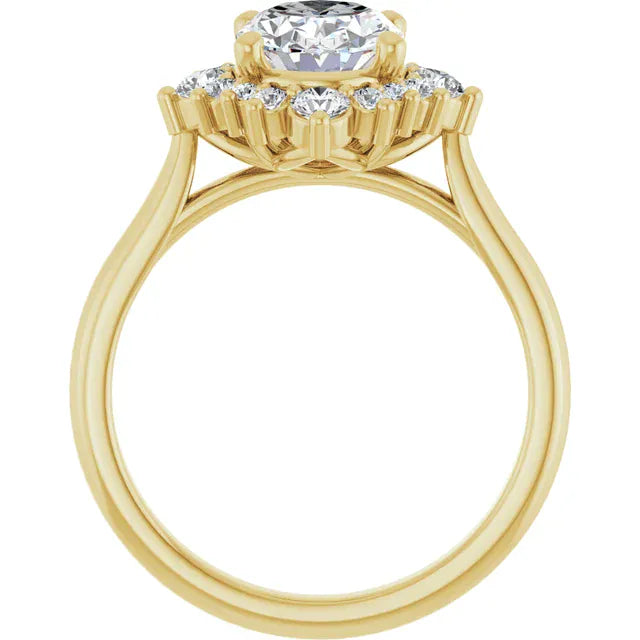 The Royal Halo Engagement Ring | Oval | 2 ⅜ CTW