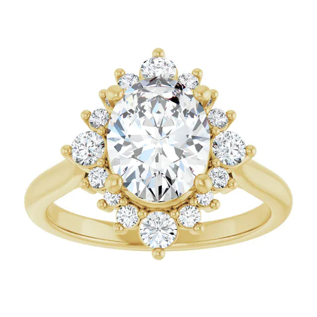 The Royal Halo Engagement Ring | Oval | 2 ⅜ CTW