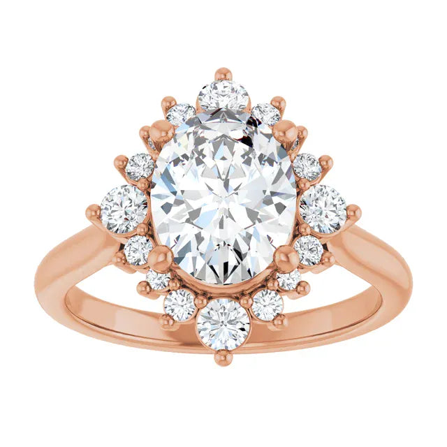 The Royal Halo Engagement Ring | Oval | 2 ⅜ CTW