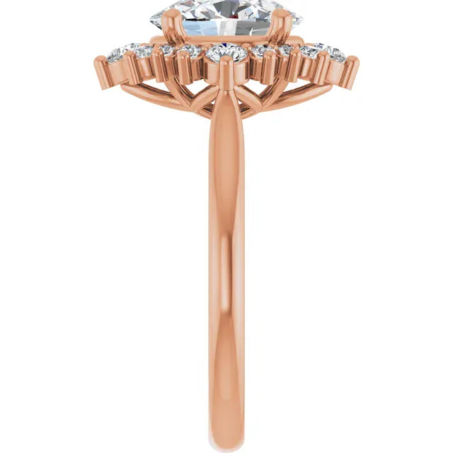 The Royal Halo Engagement Ring | Oval | 2 ⅜ CTW