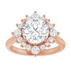 The Royal Halo Engagement Ring | Round | 2 ⅜ CTW