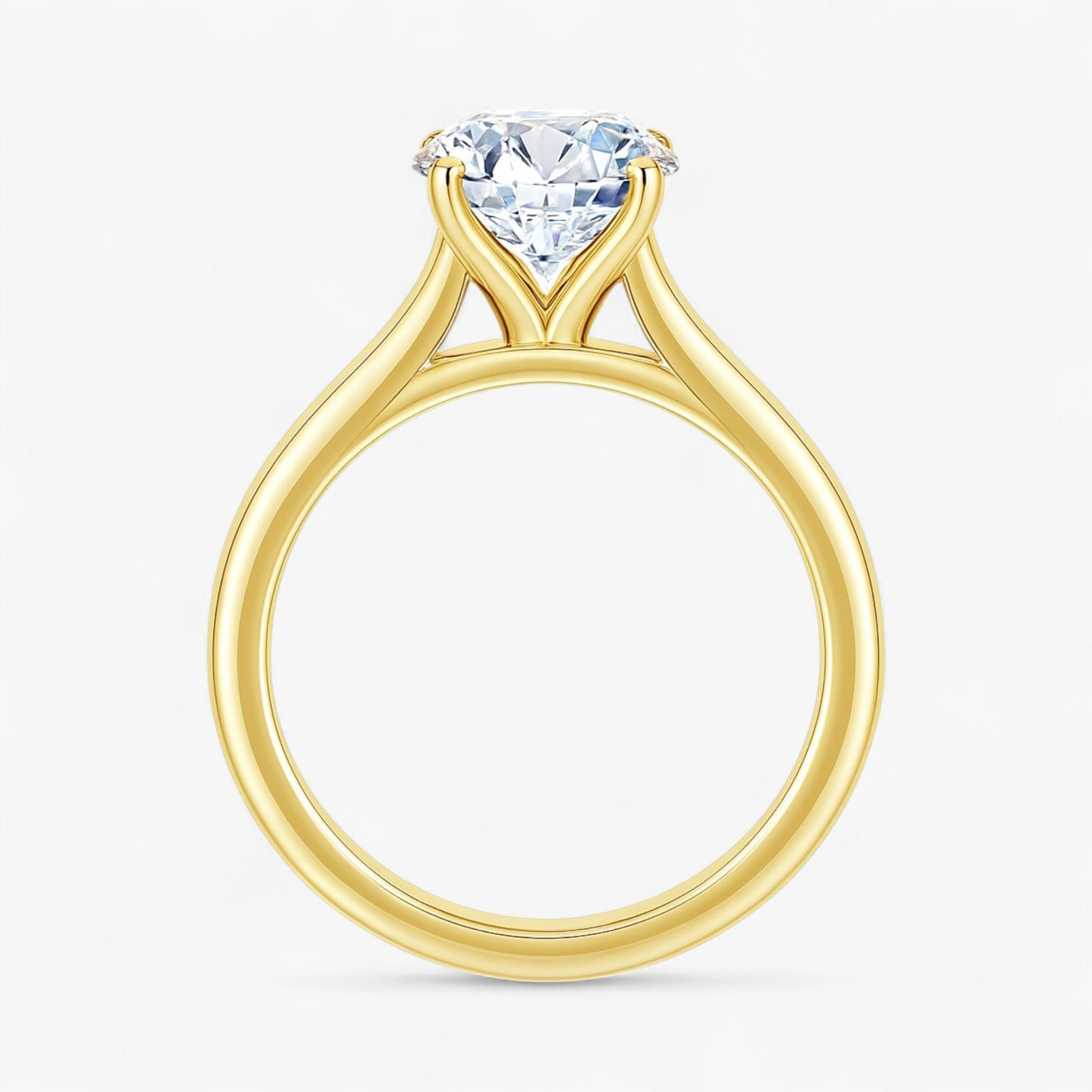 The Timeless Cathedral Solitaire Engagement Ring | Round