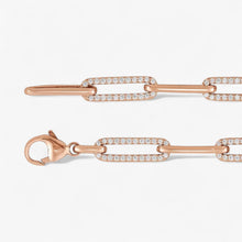 The Diamond Paperclip Bracelet