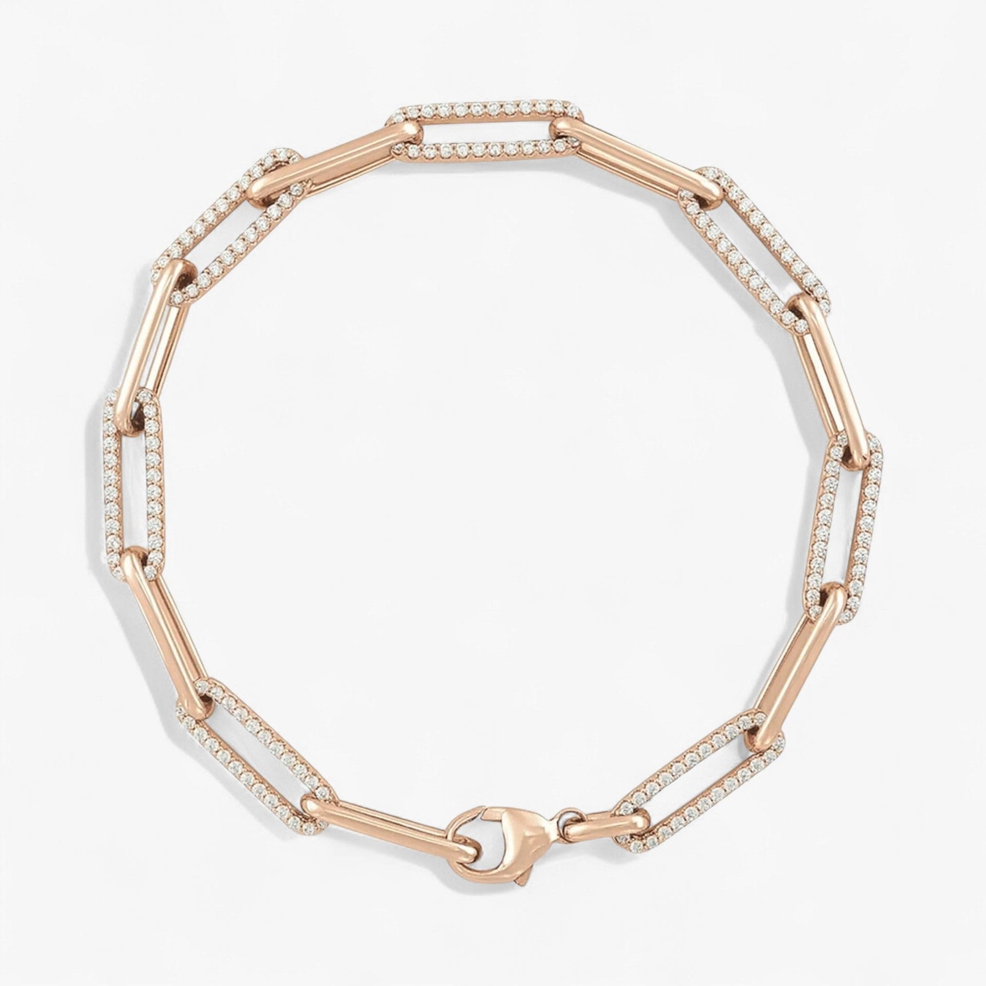 The Diamond Paperclip Bracelet