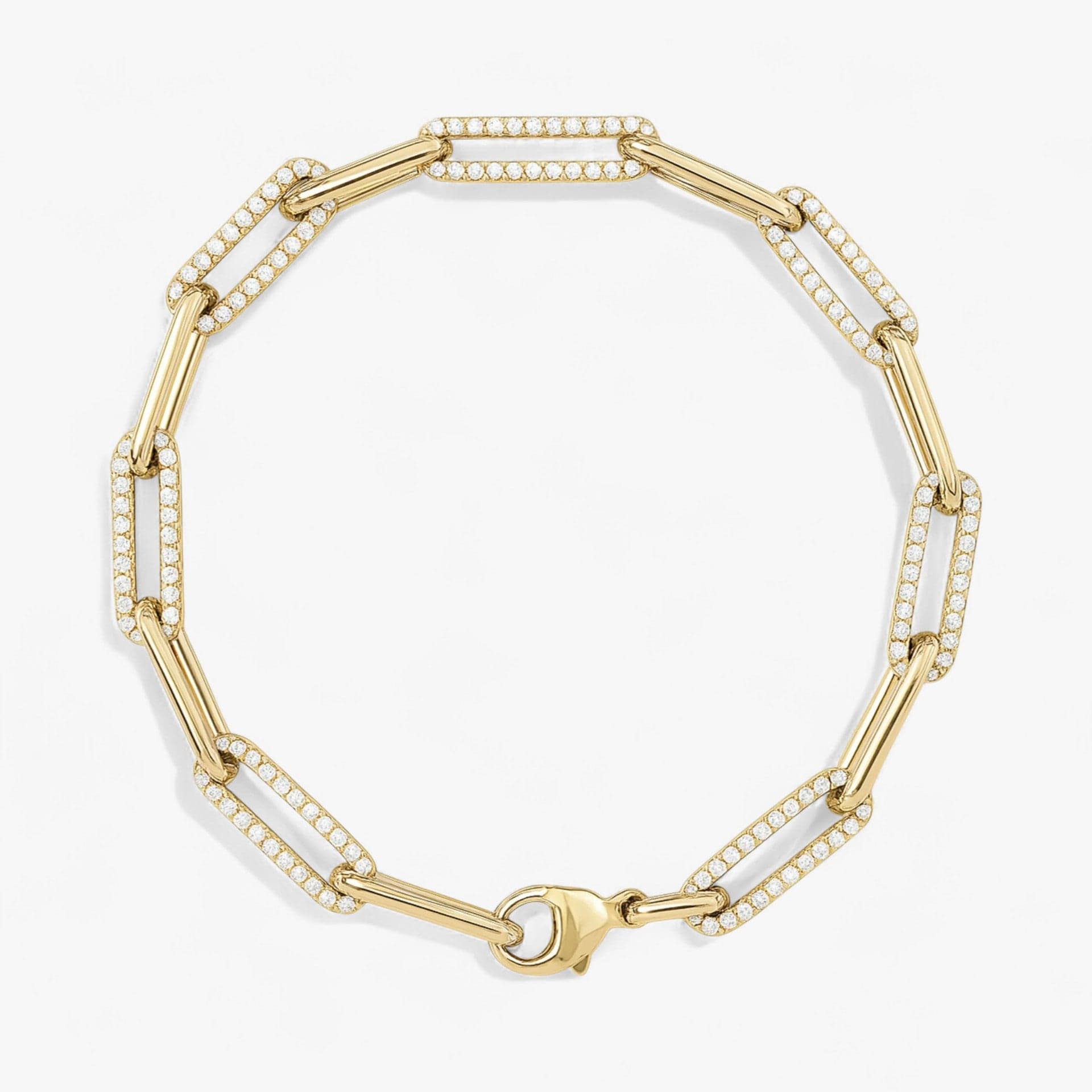 The Diamond Paperclip Bracelet