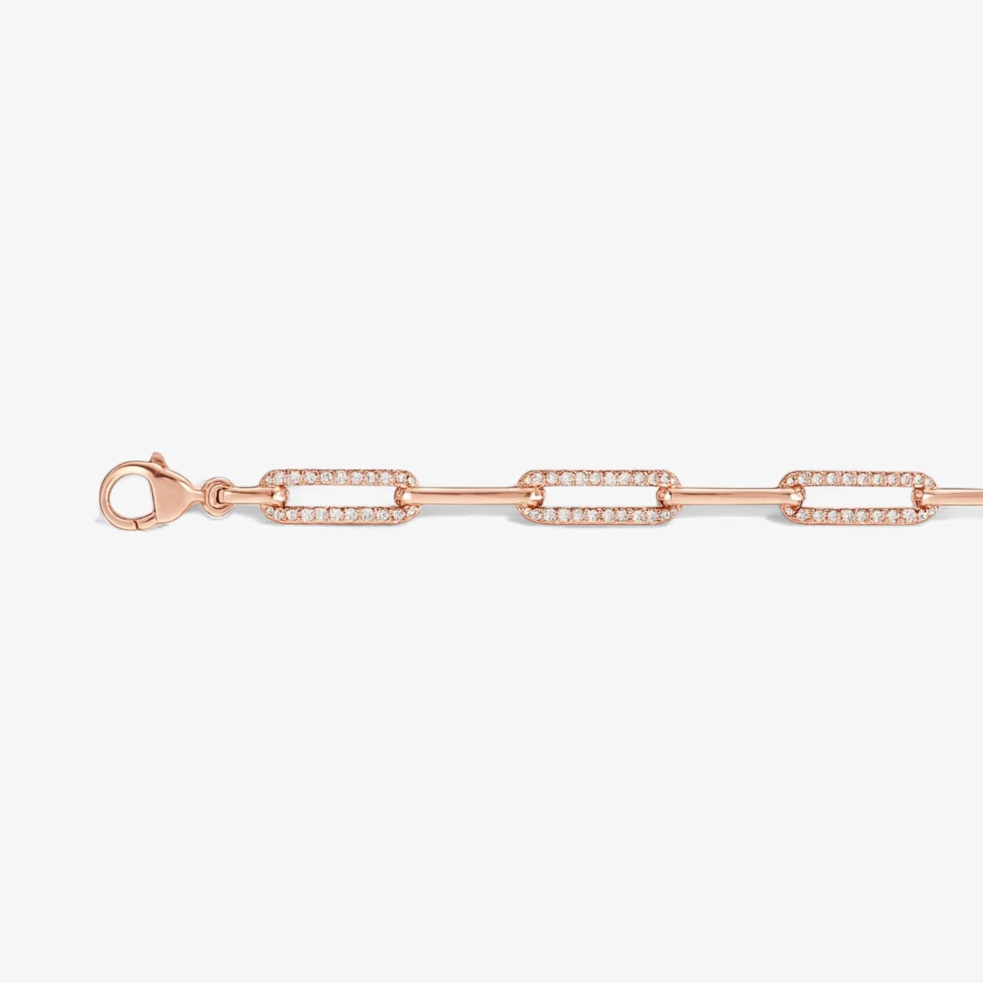The Diamond Paperclip Bracelet