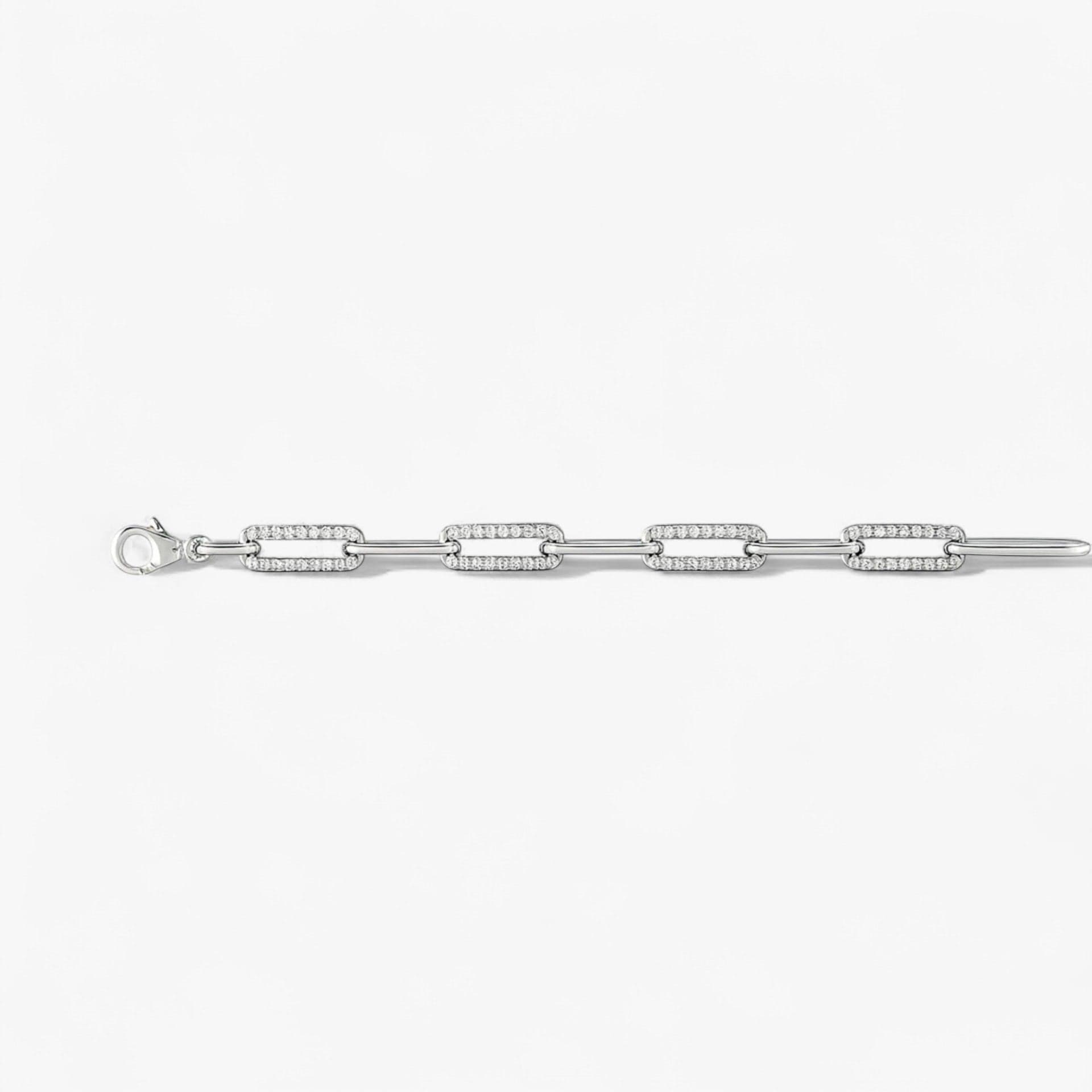 The Diamond Paperclip Bracelet