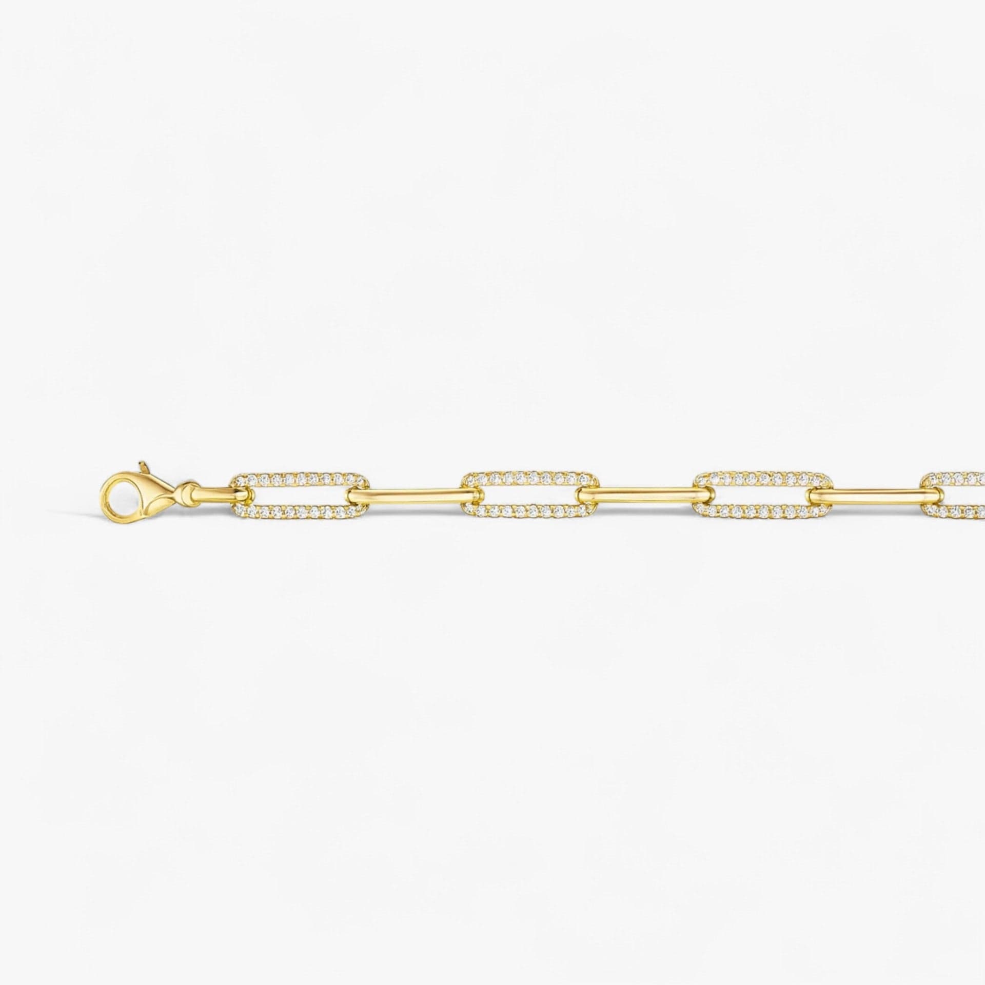The Diamond Paperclip Bracelet