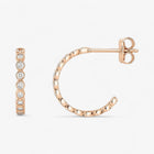 The Bezel Hoop Earrings