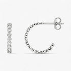 The Bezel Hoop Earrings