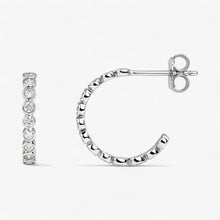 The Bezel Hoop Earrings