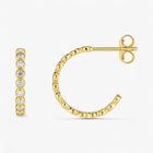 The Bezel Hoop Earrings