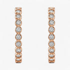 The Bezel Hoop Earrings