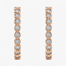 The Bezel Hoop Earrings