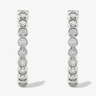 The Bezel Hoop Earrings