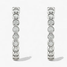 The Bezel Hoop Earrings