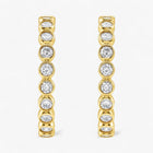 The Bezel Hoop Earrings