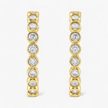The Bezel Hoop Earrings