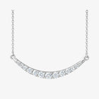 The Curved Diamond Bar Necklace