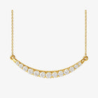 The Curved Diamond Bar Necklace