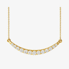The Curved Diamond Bar Necklace
