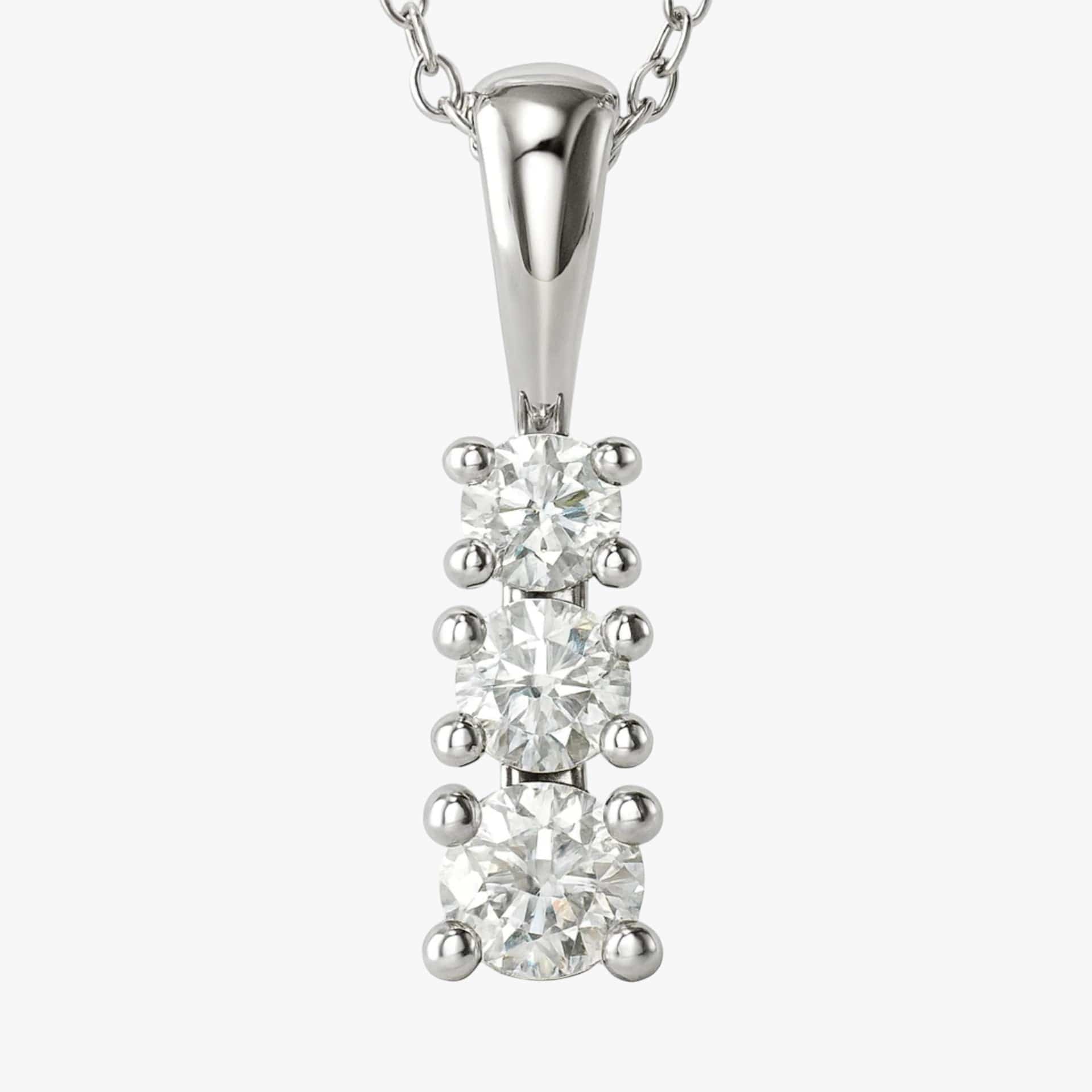 The Three Stone Pendant Necklace