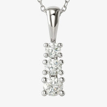 The Three Stone Pendant Necklace