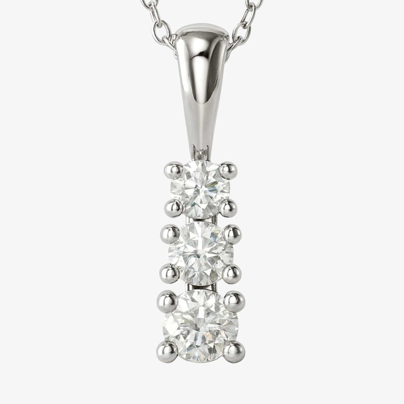 The Three Stone Pendant Necklace