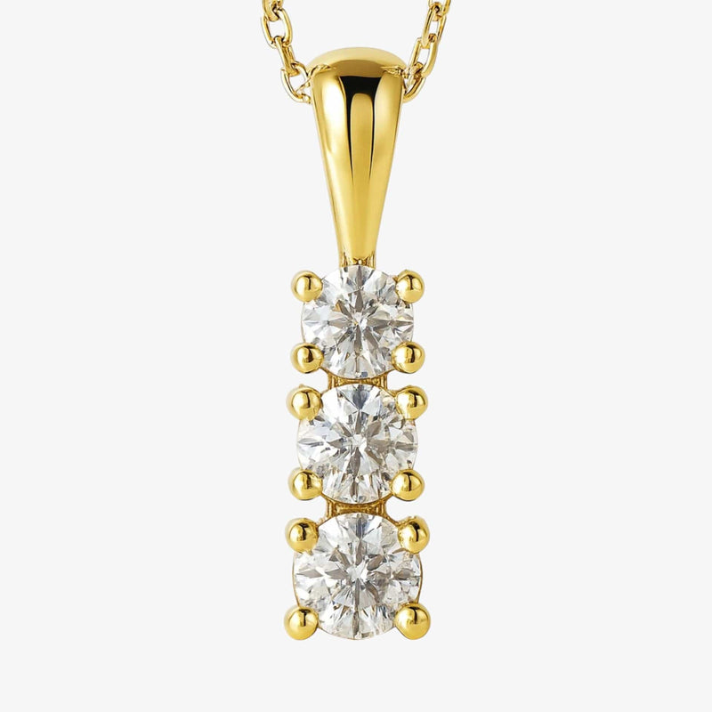 The Three Stone Pendant Necklace
