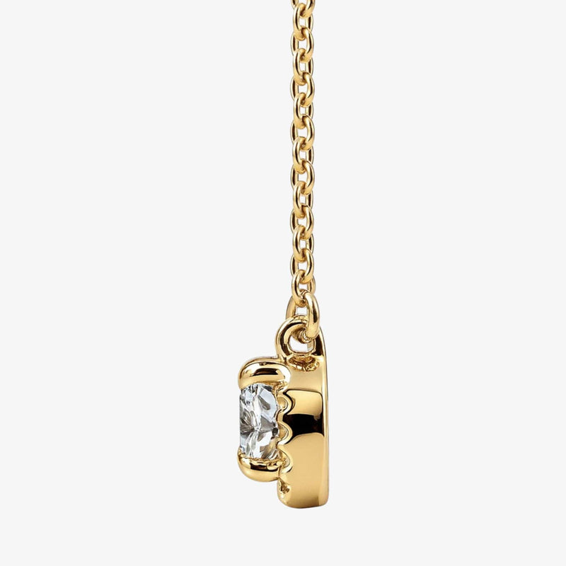 The Halo Diamond Pendant Necklace