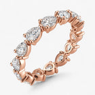 The Pear Diamond Eternity Band