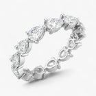 The Pear Diamond Eternity Band