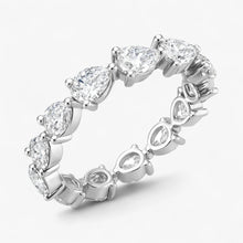 The Pear Diamond Eternity Band