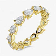 The Pear Diamond Eternity Band