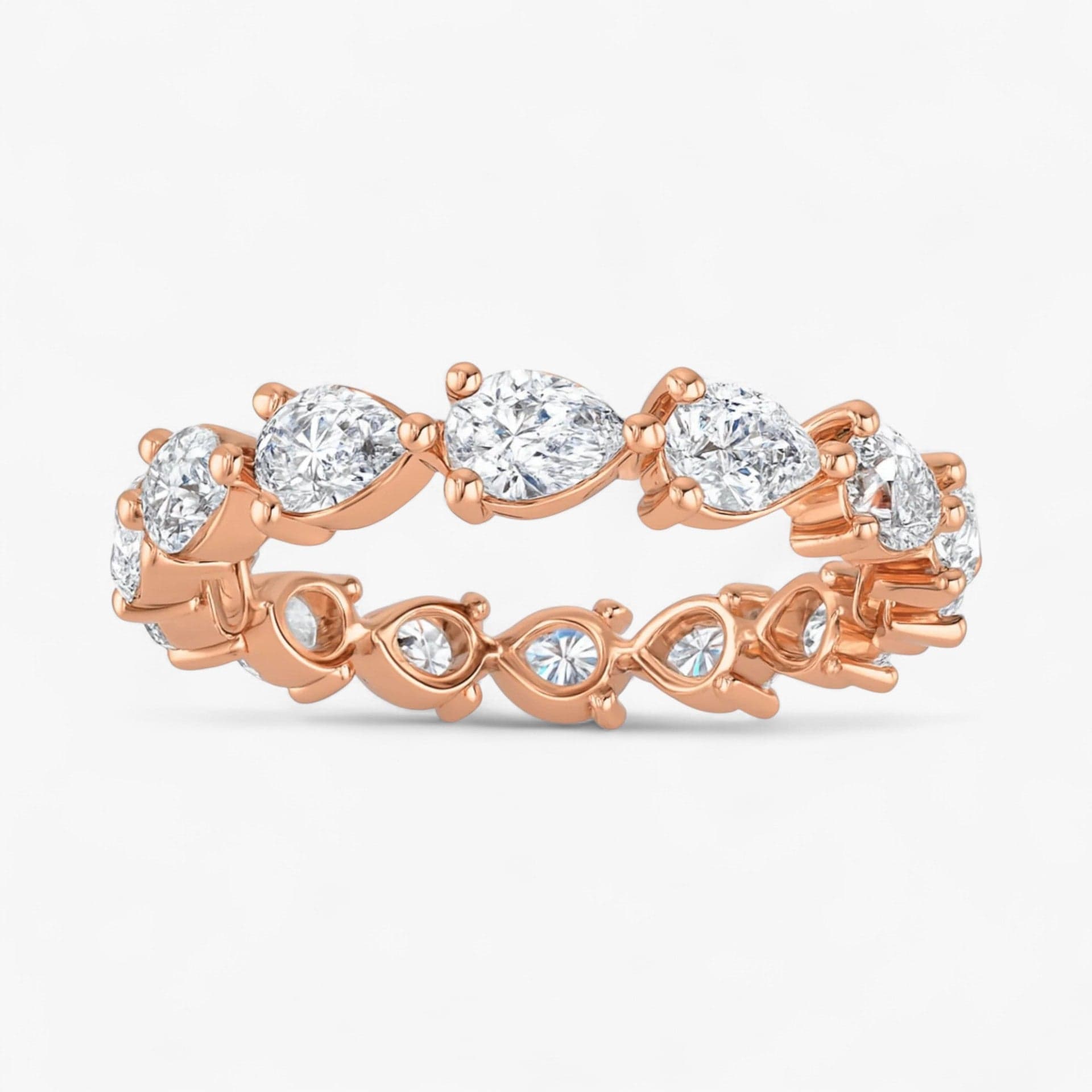 The Pear Diamond Eternity Band