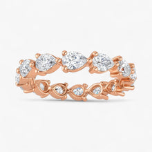 The Pear Diamond Eternity Band