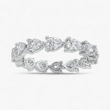 The Pear Diamond Eternity Band