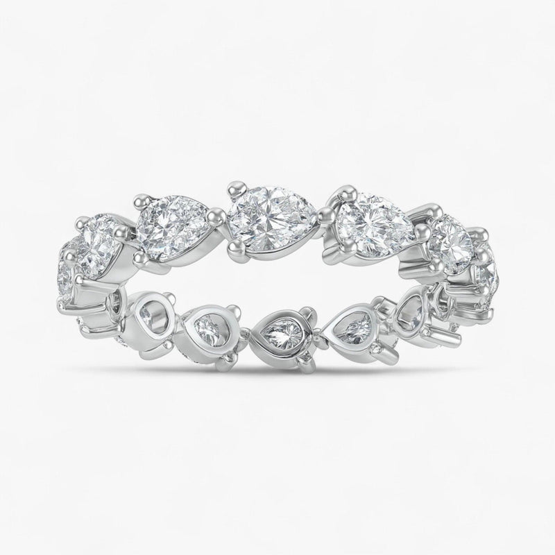 The Pear Diamond Eternity Band