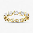 The Pear Diamond Eternity Band