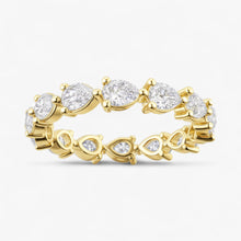 The Pear Diamond Eternity Band